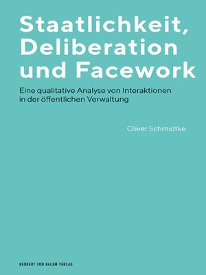 cover image of Staatlichkeit, Deliberation und Facework